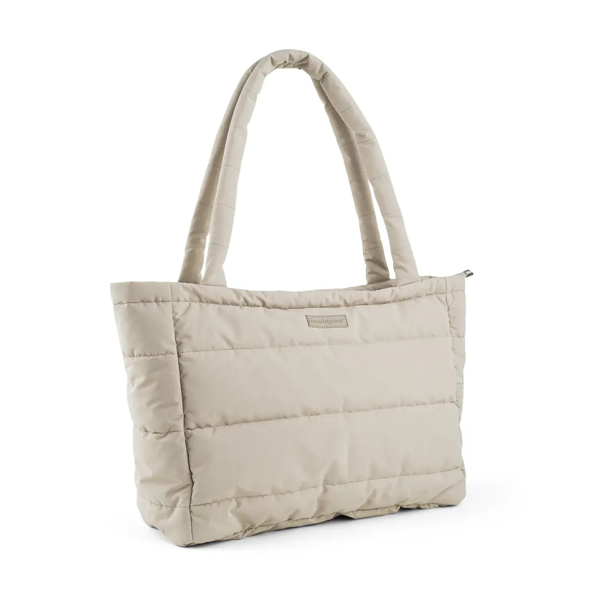 Quilted changing tote bag - Sand